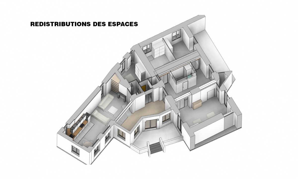 Maison  Meudon -Transformation et modernisation dune maison : Ouverture de baie