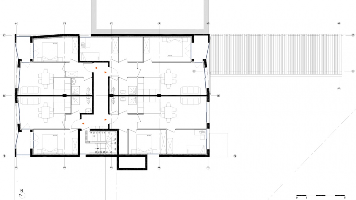 Transformation d'un centre mdical + 8 logements - Gagny : Gagny_centre medical et logements_PLAN R+2