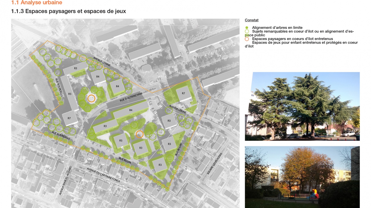 Urbanisme // Diagnostic et tude de faisabilit - Le Blanc Mesnil : D04-BMN-Espaces paysagers espaces de jeux