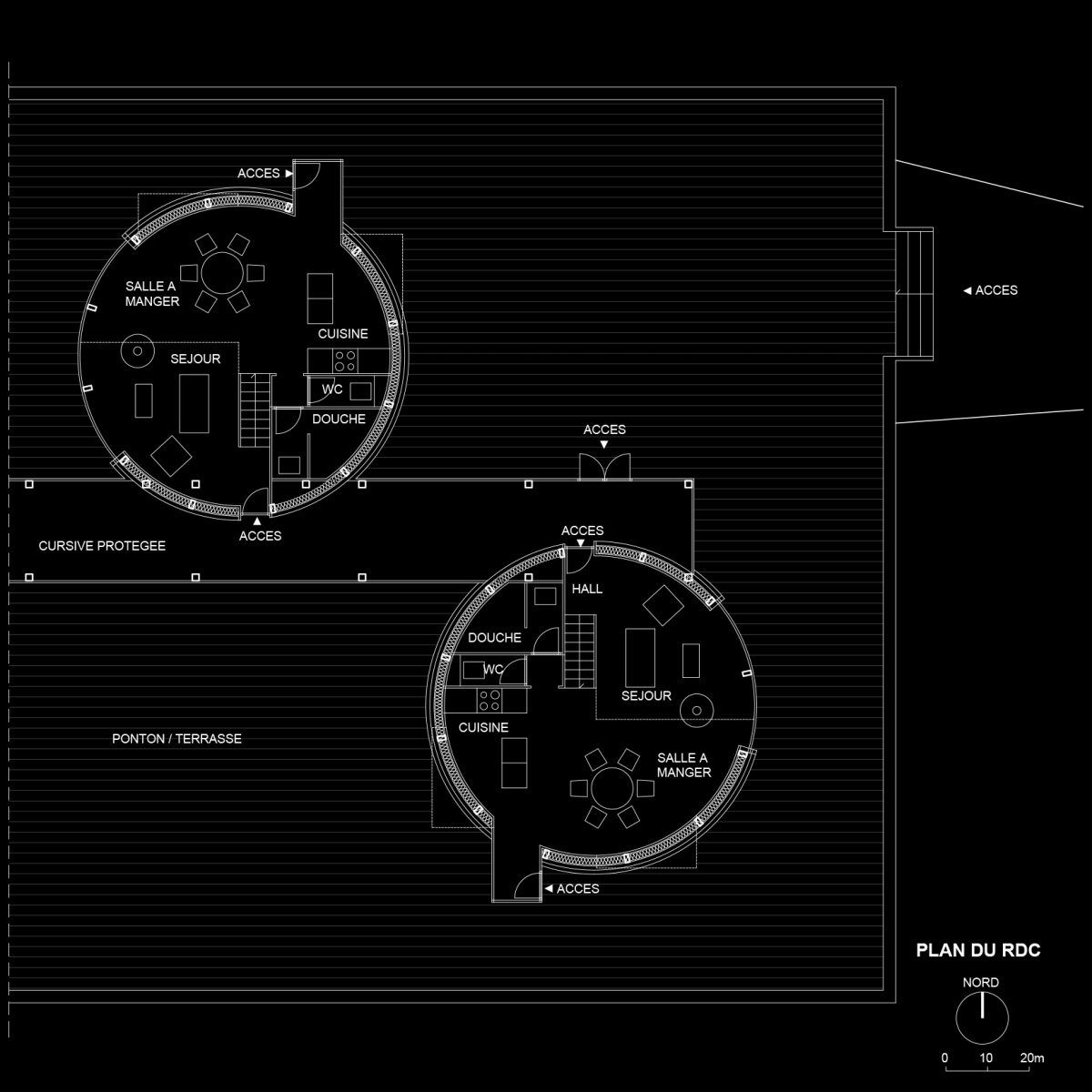 Lodge Las Rucas : plan RDC