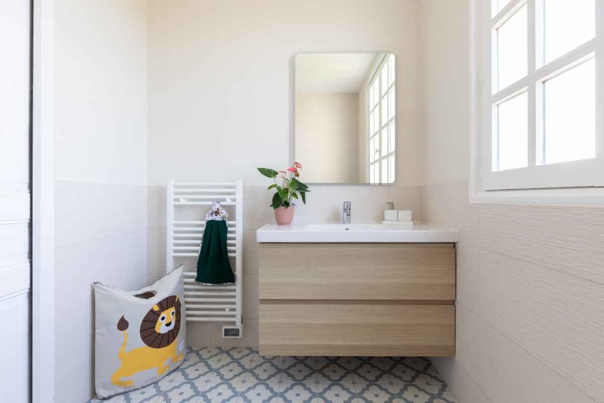 Rnovation d'une maison : Salle de bain enfant