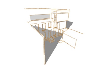 Surlvation moderne  ossature bois : Esquisse-concept