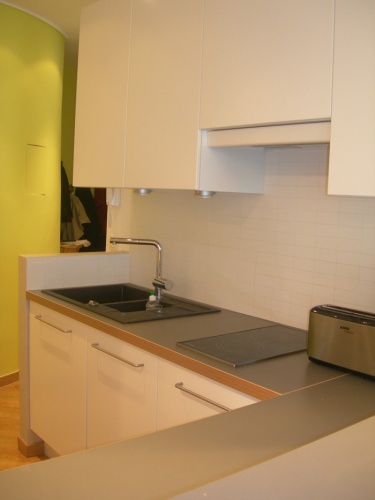 Appartement Rue Saint-Lazare : Cuisine vue 2