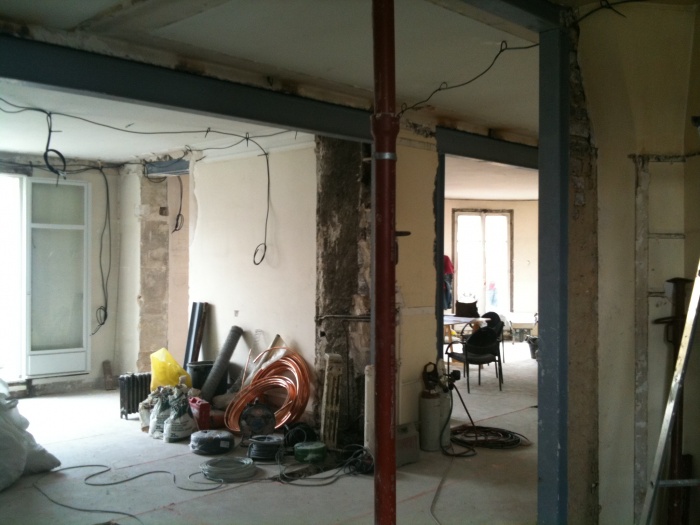 Appartement T : photo du chantier