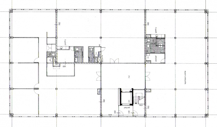 Rnovation d'un entrept en ppinire d'entreprise : plan