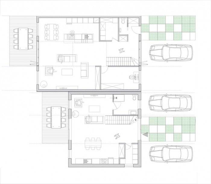 Maison BP : Plan Deux maisons (2)