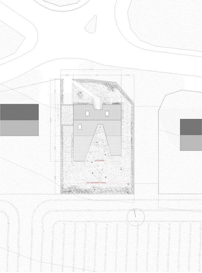 Maison S : plan masse