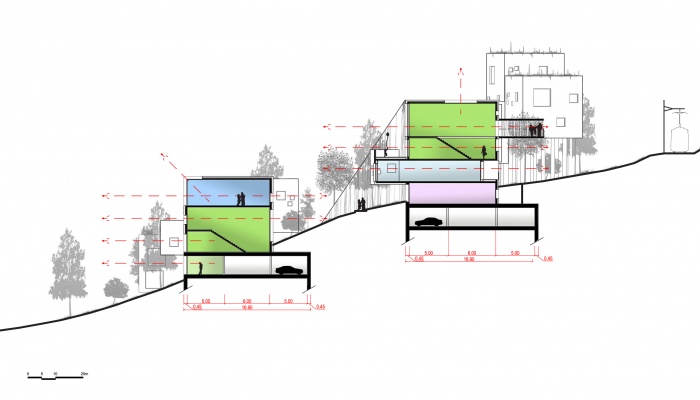 EUROPAN 10 - PROJET LAUREAT - REMONTE-PENTE : coupe bb