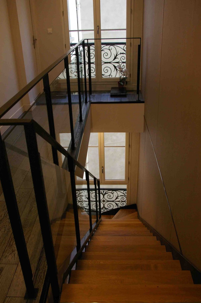 Restructuration de plateaux de bureaux : squence sur escalier