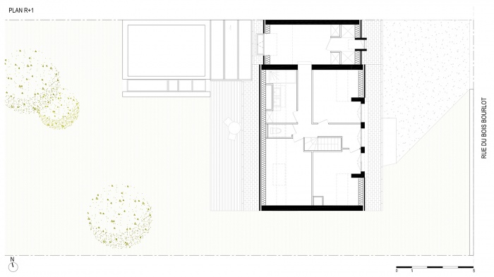 Rnovation et extension de maison individuelle - Sainte Genevive des Bois : 05-Ste Genevieve-Extension maison-plan r1 LD